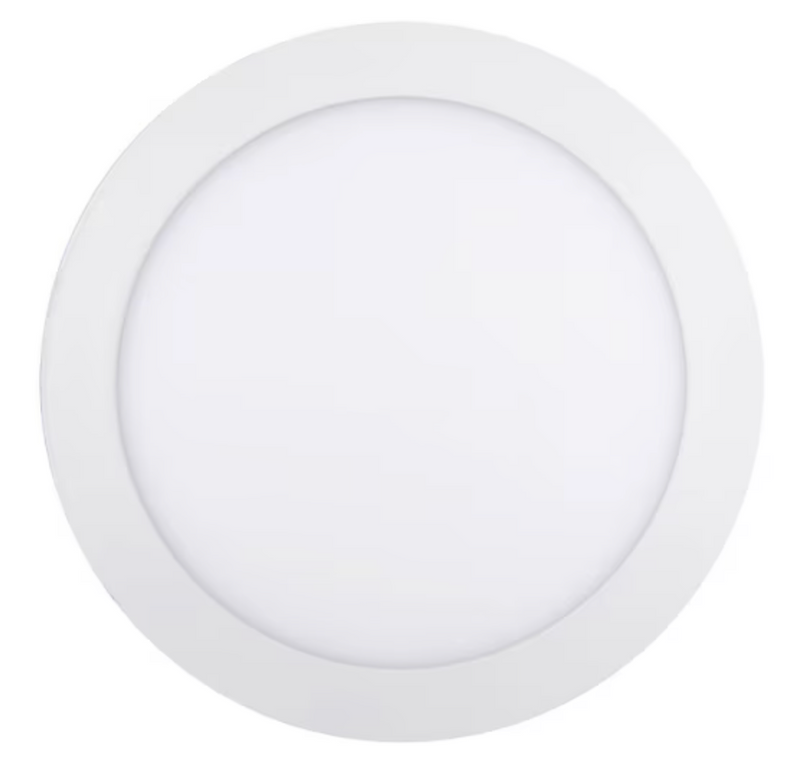Panel led embutido redondo blanco 225mm luz calida 18w
