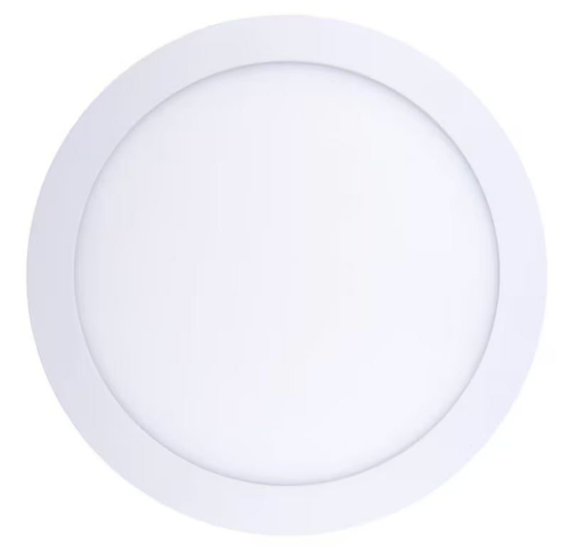 Panel led sobrepuesto redondo blanco luz calida 18w