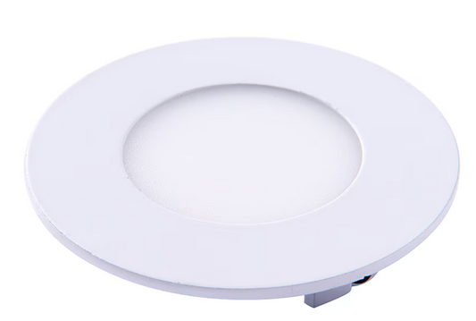 Panel led embutido redondo blanco luz fria 3w