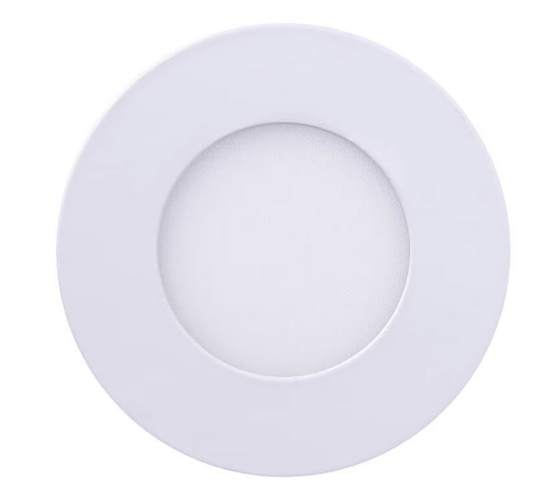 Panel led embutido redondo blanco luz fria 3w