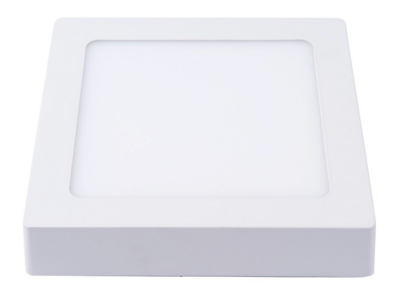 Panel led sobrepuesto cuadrado blanco luz fria 12w