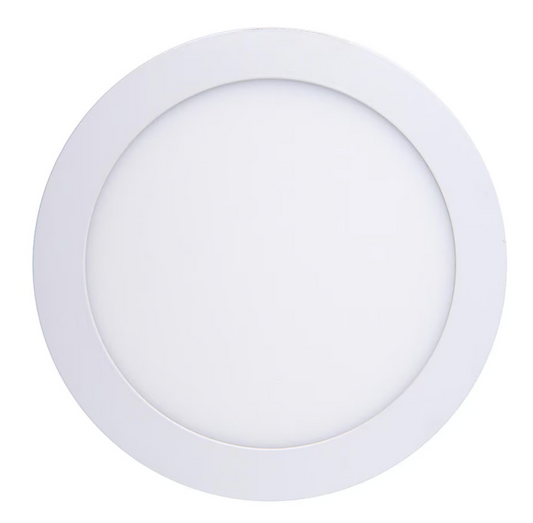 Panel led sobrepuesto redondo blanco luz fria 12w