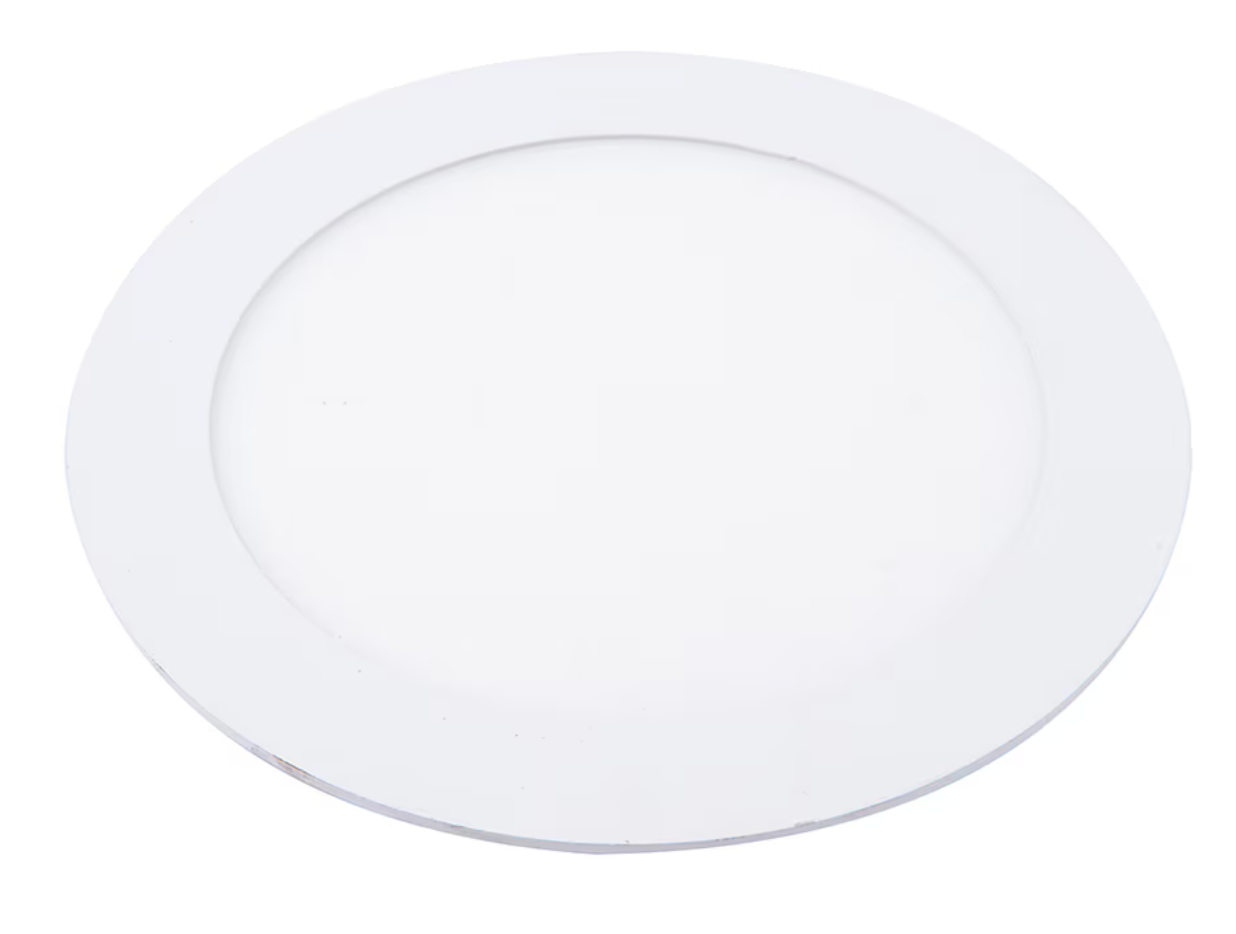 Panel led embutido redondo blanco luz fria 12w