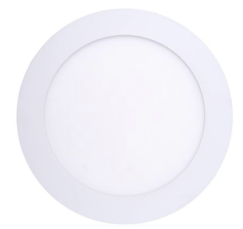 Panel led embutido redondo blanco luz fria 12w