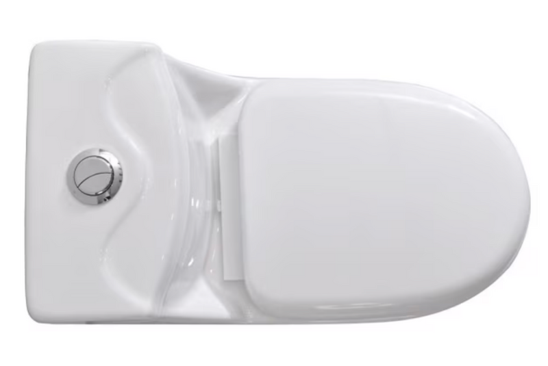 WC One Piece a piso 20,5 cm 7 litros Prato blanco