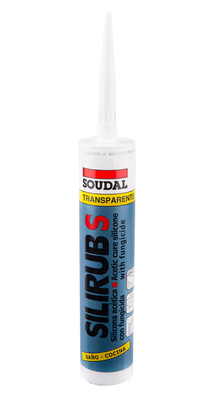 Silicona antihongo para baño y cocina transparente 300 ml