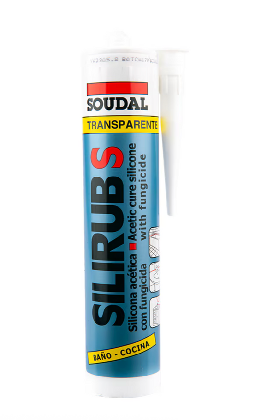 Silicona antihongo para baño y cocina transparente 300 ml