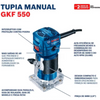 Combo fresadora gkf 550 + lijadora gss 140