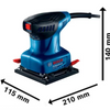 Combo fresadora gkf 550 + lijadora gss 140