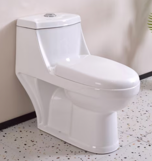 WC One Piece a piso 20,5 cm 7 litros Prato blanco