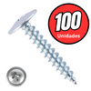 Tornillo cabeza lenteja punta fina 8x1/2 zincado Ferreconce bolsa 100 unidades